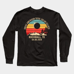 Rockwall Tx Texas Total Solar Eclipse 2024 Long Sleeve T-Shirt